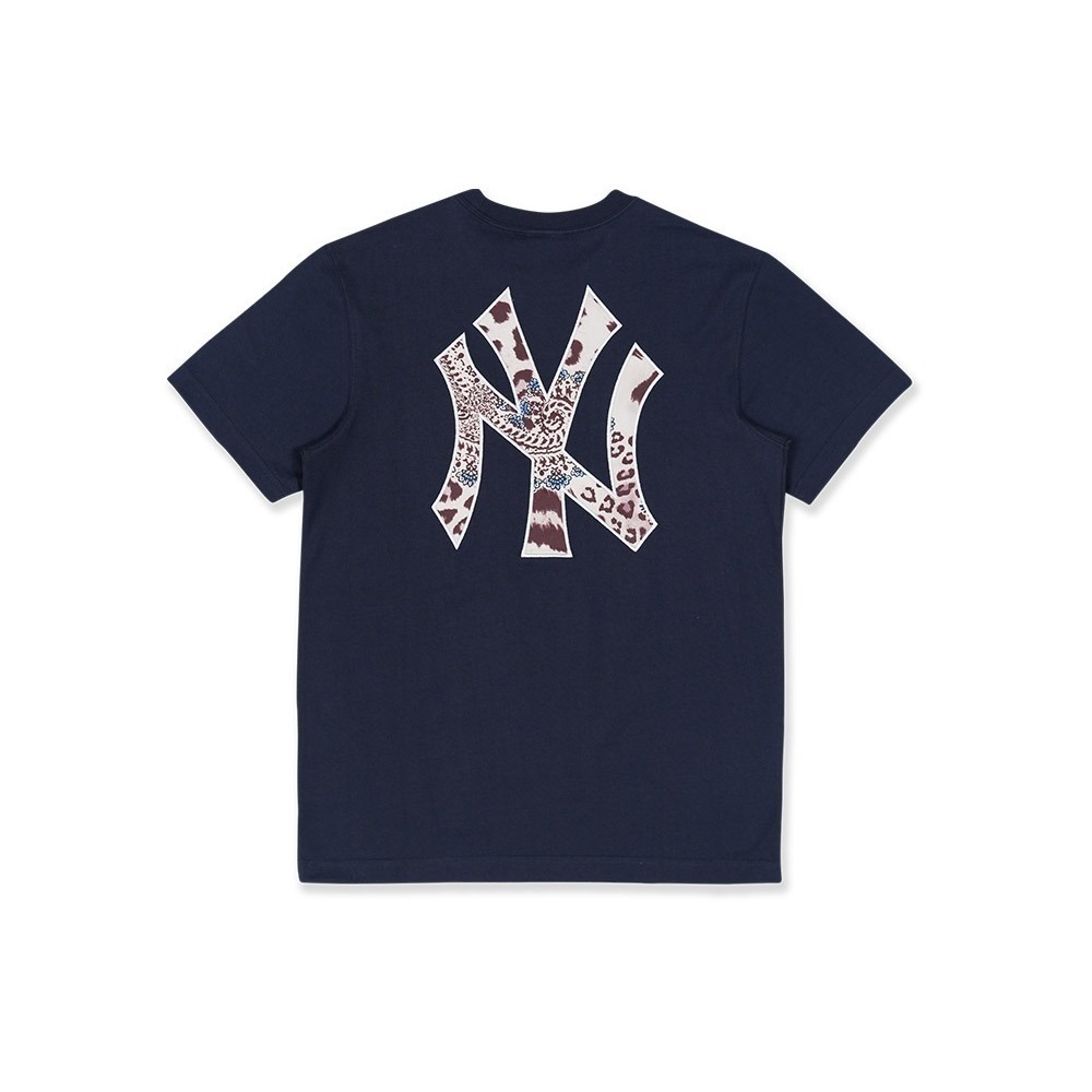 New York Yankees MLB Animal Paisley Navy Classic Retro Unisex T-shirt